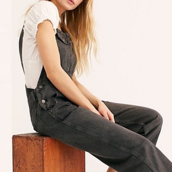 Free People Denim - NWT Free People Baggy Boyfriend Overalls